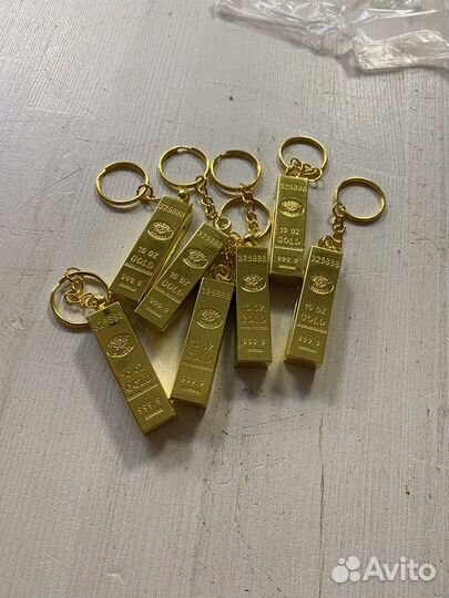 7 бесконечных спичек золотых слитков (новые)