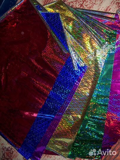 Праздничная голографическая плёнка