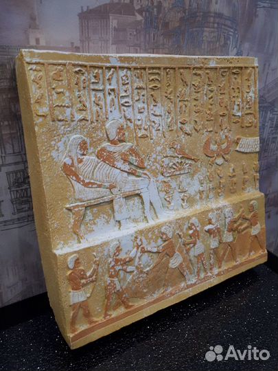 Декор в аквариум египетская плита