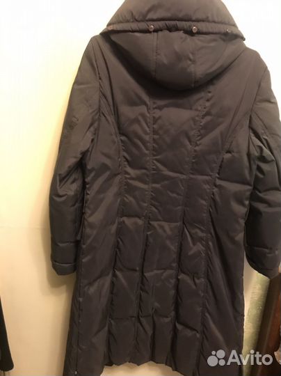 Пальто женское зимнее с капюшоном 46 48
