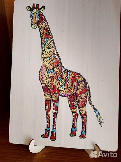 Деревянные паззлы с рамкой