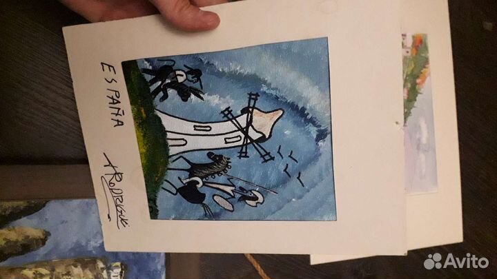 Картины маслом, акварель, италия,греция,дон кихот