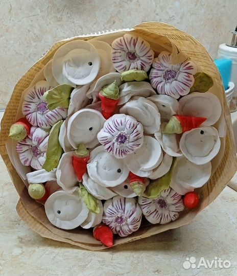 Съедобные букеты из зефира