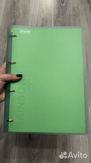 Тетрадь на кольцах a4 комус rainbow