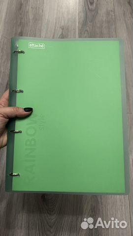 Тетрадь на кольцах a4 комус rainbow