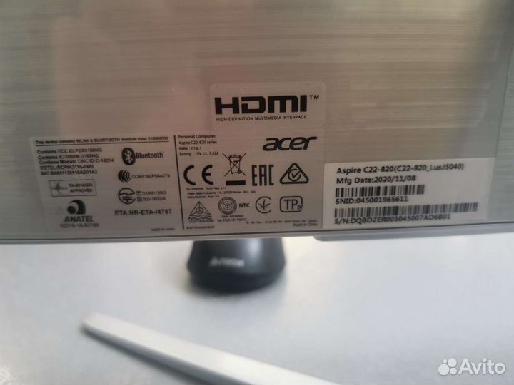 Моноблок Acer C22-820