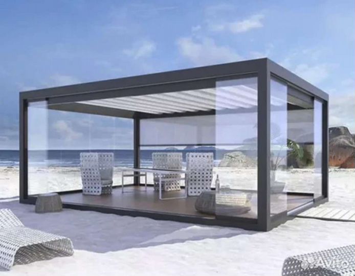 Стеклянные понарамные бесетки