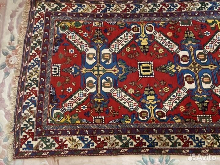 Антикварный коллекционный персидский ковер тапанча