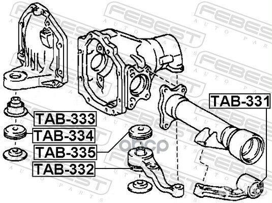 Опора передн дифференциала toyota land cruiser