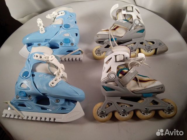 Детские раздвижные коньки nordway и ролики раздвиж