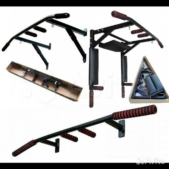 Турник брусья пресс настенный 3 в 1