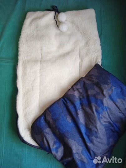 Зимний конверт в коляску на овчине