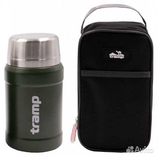 Термос Tramp с широким горлом TRC-132 0,8л оливков