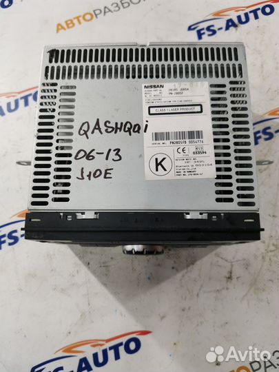 Штатная магнитола Ниссан Каашкай 06-13гв
