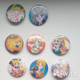Значки Sailor Moon Сейлор Мун