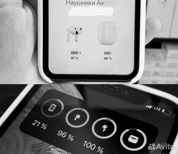 Беспроводные наушники AirPods 2 чёрные