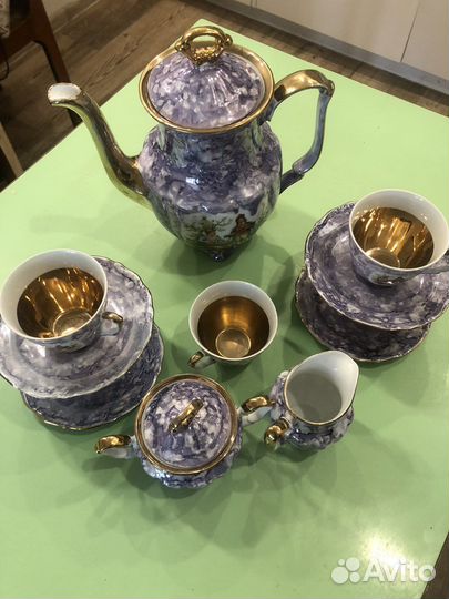 Сервиз кофейный с позолотой