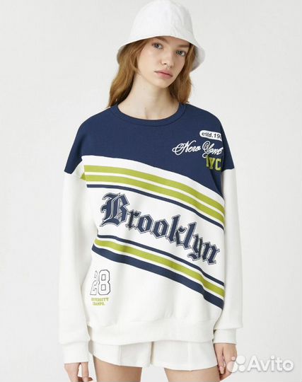 Свитшот oversize koton brooklyn