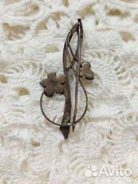 Винтажные броши серебро 875