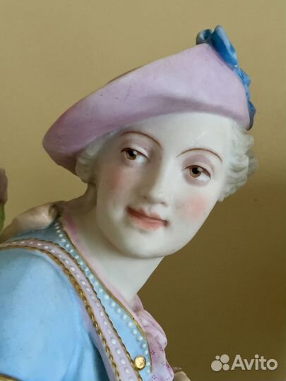 Парные антикварные статуэтки.50 см. Франция