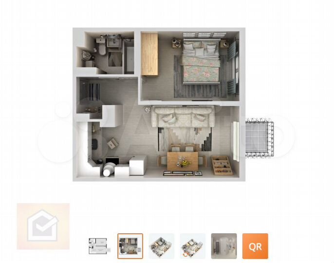 1-к. квартира, 38,1 м², 2/6 эт.