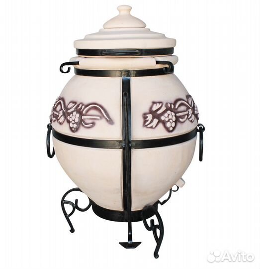 Тандыр«Легенды» с эффектом кракле с термодатчиком