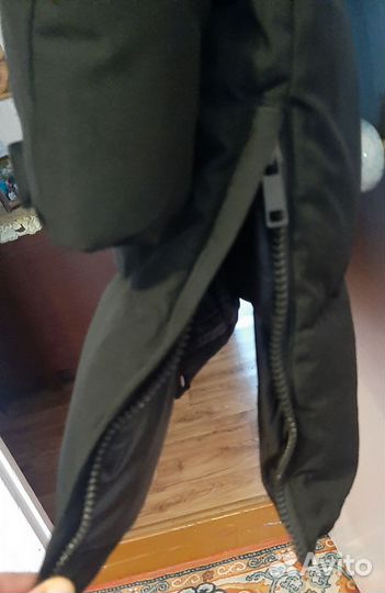 Пуховик зимний мужской длинный