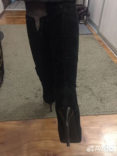 Сапоги ботфорты новые