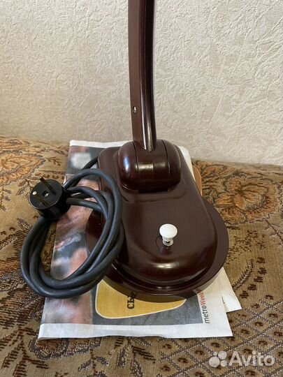 Лампа настольная карболитовая СССР новая