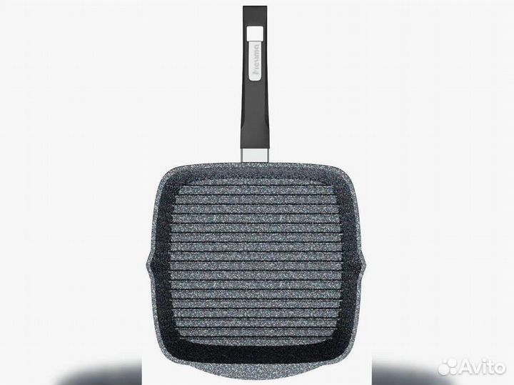 Сковорода гриль 26*26см с крышкой Гранит star