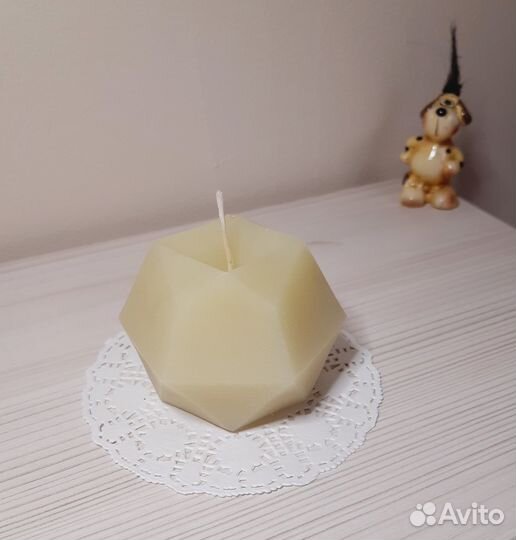 Свечи белые из натурального пчелиного воска