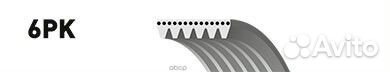 6PK890 ремень поликлиновой Audi 80 1.9TD/i 91