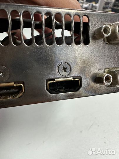 Нерабочая Gigabyte GTX750TI 2 gb сгорела