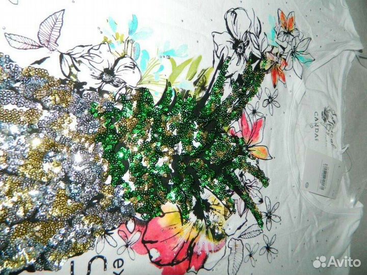 Футболка новая большие размеры расшита