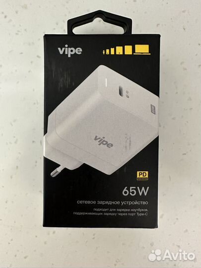 Сетевое зарядное устройство vipe vptst65wwhi