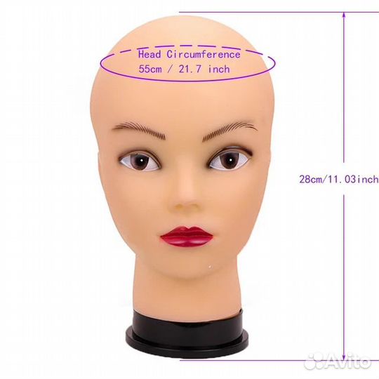 Манекен голова для париков