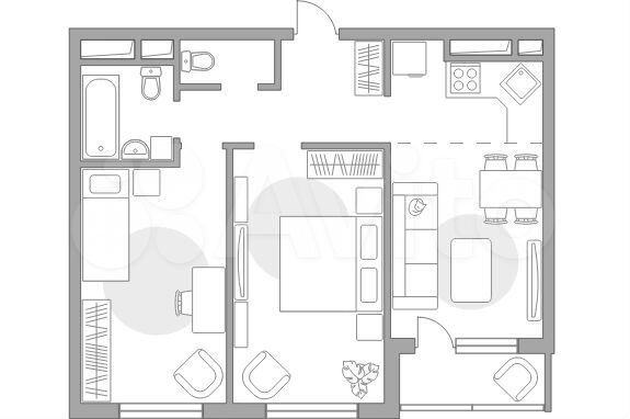 3-к. квартира, 55,3 м², 23/24 эт.