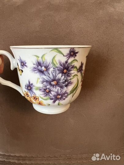 Чайная пара «Цветочная рапсодия» фарфор