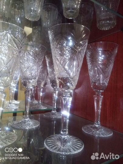 Фужеры хрустальные