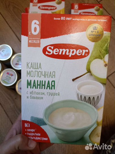 Детское питание semper, hipp