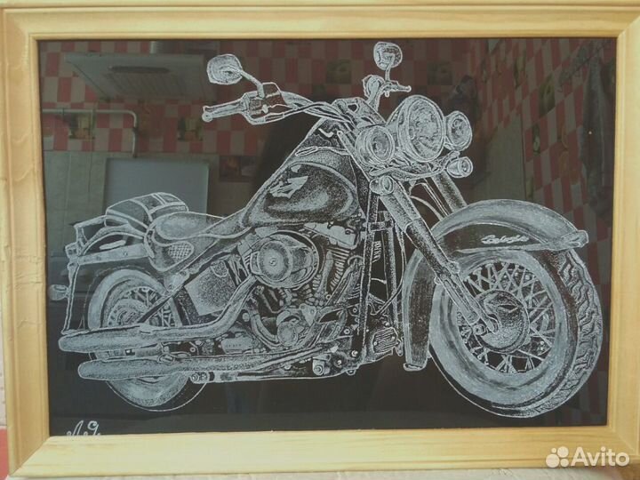 Ручная гравировка на стекле