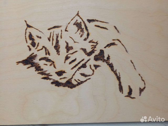 Выжигаю на дереве рисунки