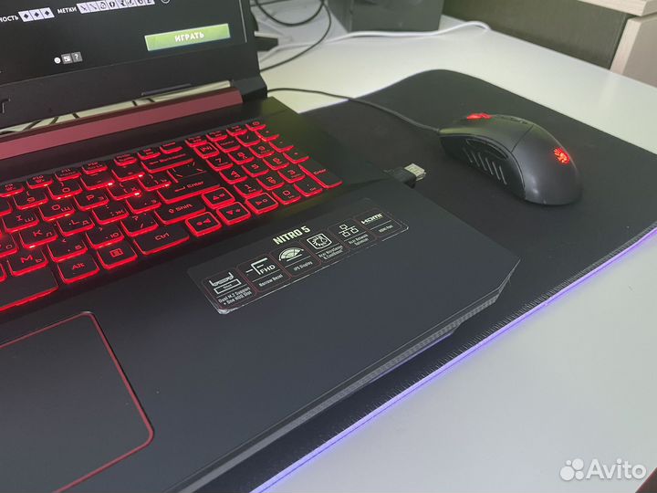 Полный игровой комплект Ноутбук Acer Nitro 5