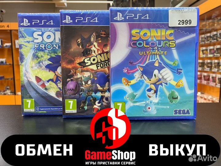 PS4 Sonic Colours Ultimate (Новая)