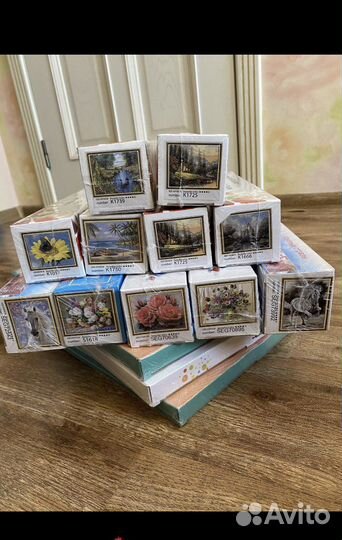 Алмазная мозаика 28Х38, разные сюжеты