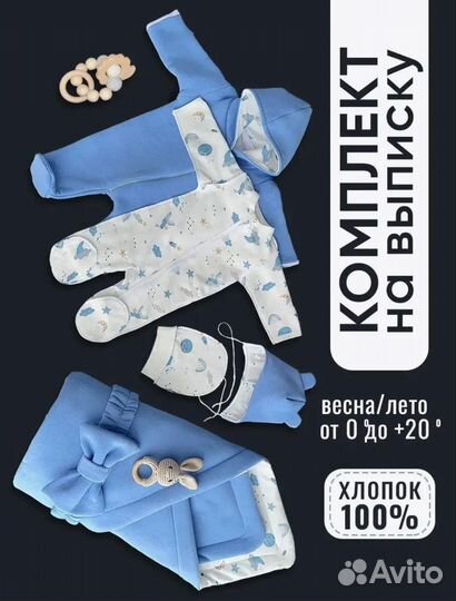 Комплект на выписку из роддома 6 в 1