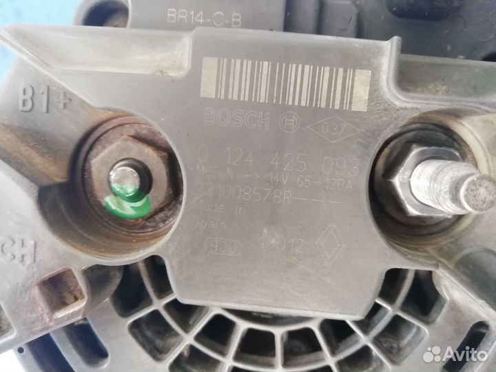 Генератор Renault Fluence, Megane 3, Clio 1.6