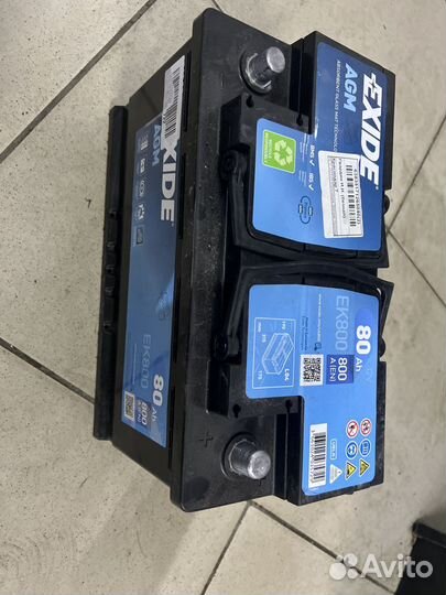 Аккумулятор exide EK800 80Ah