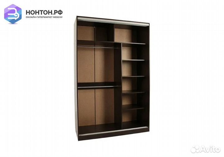 Шкаф-купе Гранд 4-600 волны 1 венге