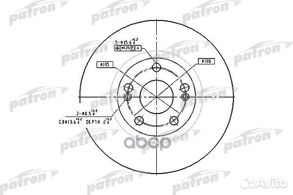 Диск торм.renault espace III 96-02, laguna 93-0